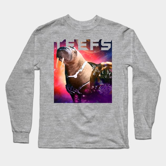 Galaxy Teefs Long Sleeve T-Shirt by valdezign